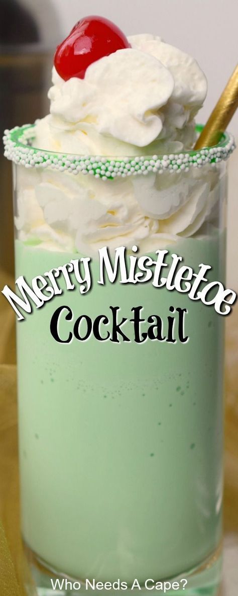 Mistletoe Cocktail, Christmas Alcohol, Christmas Drinks Alcohol Recipes, Christmas Drinks Recipes, Christmas Drinks Alcohol, Alcohol Beverages, Holiday Friends, Christmas Foods, Christmas Cocktail