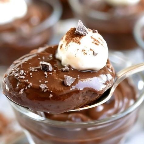 Chocolate Cornstarch Pudding Cornstarch Pudding, Frozen Pudding, Chocolate Pudding Recipes, Kitchen Smells, Chocolate Shavings, Chocolate Pudding, Pudding Recipes, In Addition, Unsweetened Cocoa