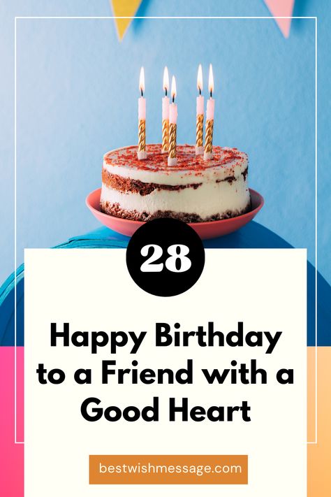 Wish your friend a happy birthday with these touching and sincere messages! Perfect for sharing on social media or in a card. 🎂 #BirthdayWishesForFriend #HappyBirthday #BestFriendWishes #BirthdayQuotes #HeartfeltWishes #CelebrateFriendship In Advance Birthday Wishes, Sweet Message For Friend, Advance Birthday Wishes, Happy Birthday Wishes For A Friend, Message For Best Friend, Happy Birthday To A Friend, Beautiful Birthday Wishes, Soul Friend, Best Happy Birthday