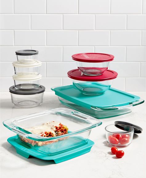 *HOT* Pyrex 18-Piece Set for $29.99 & Corningware 10-Pc. Bakeware Set for Only $29.99 + FREE Pickup (Regularly $80) Kitchen Things, Glass Food Storage, Nordic Ware, Bakeware Set, Food Container, Mixing Bowls, Bakeware, Cotton Candy Machine, Pyrex