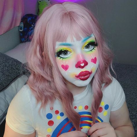 ♡ Creamy ♡ (@creamieclown) posted on Instagram: “🍬🍭 blow pop 🍭🍬 #clowngirl#clown#clowncore#makeup#clownmakeup#clowns#cosplay” • Jun 1, 2022 at 2:35am UTC Clowncore Makeup, Funny Quotes About Work, Quotes About Work, Cute Clown Makeup, Blow Pop, Witty Sayings, Makeup Humor, Play On Words, Cute Clown