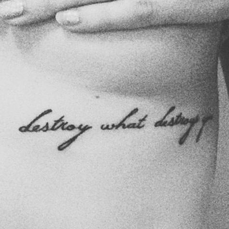 Destroy What Destroys You, Bar Quotes, Nail Piercing, Tattoos Gallery, Piercing Tattoo, Bar Design, Cute Tattoos, Tattoos And Piercings, I Tattoo