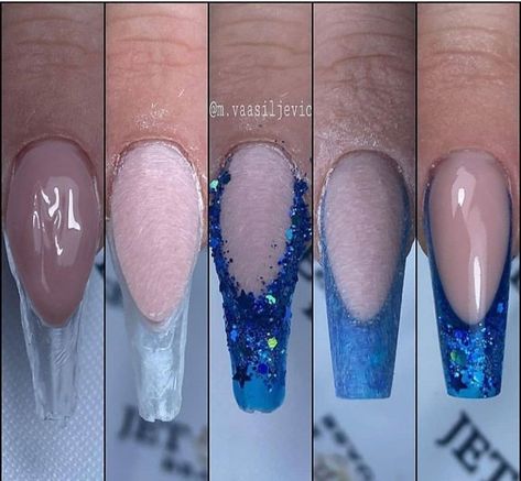 Nail Pictorial, Plastic Wrap Nails, Wrap Nails, Acrylic Nail Designs Classy, Ongles Gel French, Brown Acrylic Nails, Henna Nails, Gel Toe Nails, Winter Manicure