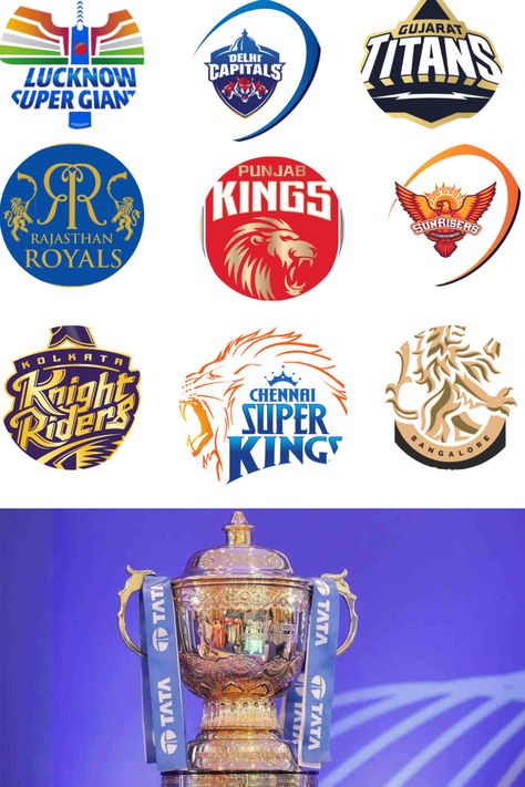 IPL all seasons Winning team List. For full details click below All Ipl Team Logo, Ipl All Team Logo 2024, Ipl Team Logos, Cricket Ipl, Cricket Games, India Cricket Team, Cup Logo, India Cricket, Kerala Mural Painting