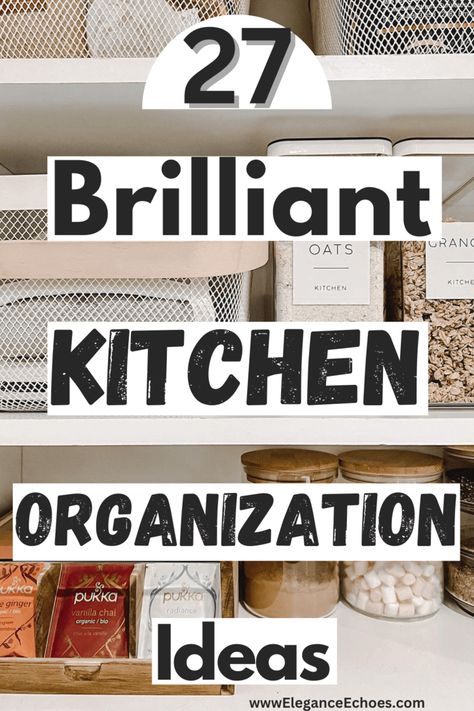 27 Smart Kitchen Organization Ideas for an Impeccably Organized Kitchen Big Kitchen Organization, Organize Mugs In Cabinet, How To Arrange Your Kitchen, Top Kitchen Cabinet Organization, Kitchen Organizing Ideas Cupboards, Kitchen Cabinets Organization Layout, Organizing Ideas For Kitchen Cabinets, Organization For Small Kitchen, How To Organize A Kitchen