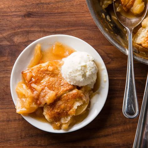 Apple Pandowdy | Cook's Country Apple Pandowdy Recipe, Apple Pan Dowdy, Pandowdy Recipe, Apple Pandowdy, Apple Ice Cream, Cooks Country, Cooks Country Recipes, Donut Toppings, Caramel Chocolate Bar