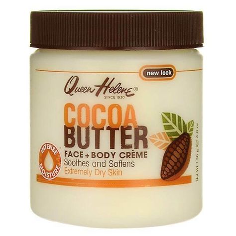 Cocoa Butter Cream, Queen Helene, Body Creme, Extremely Dry Skin, Homemade Facials, Skin Essentials, Skin Care Cream, Nutella Bottle, Soften Skin