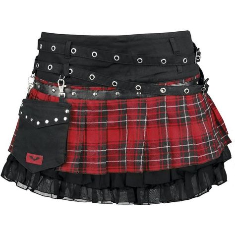 Punk Skirt ($57) ❤ liked on Polyvore featuring skirts, bottoms, saias, red, punk skirt, red knee length skirt, red skirt and punk rock skirts Punk Skirt, Trendy Skirts, Gothic Rock, Rock Punk, Red Skirt, Punk Outfits, Mein Style, Red Skirts, Gothic Outfits