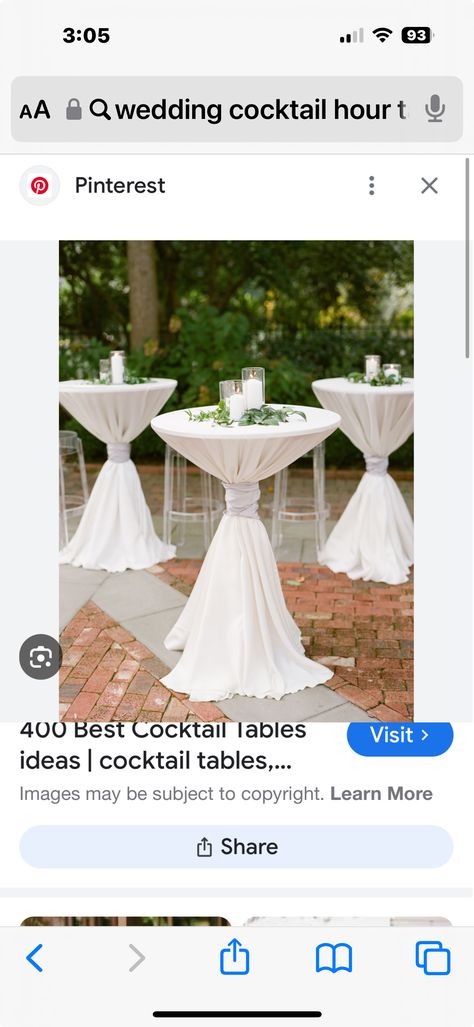 High Table Decorations, Cocktail Hour Centerpieces, Cocktail Table Centerpieces, Wedding Cocktail Tables, Cocktail Table Decor, Cocktail Hour Decor, Cocktail Hour Wedding, Barn Wedding Reception, White Pillar Candles