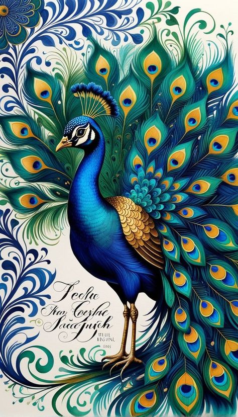 Peacock Abstract Painting, Peacock Art Drawing, Peacock Drawing Images, Peacock Drawing With Colour, Diwali Painting, Peacock Artwork, Peacock Drawing, Peacock Pictures, Peacock Wall Art