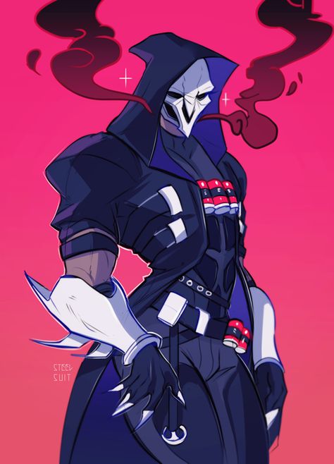 Overwatch 2 Fanart, Overwatch Design, Gabriel Reyes, Reaper Overwatch, Overwatch Hanzo, Overwatch Reaper, Overwatch Drawings, Overwatch Wallpapers, Soldier 76