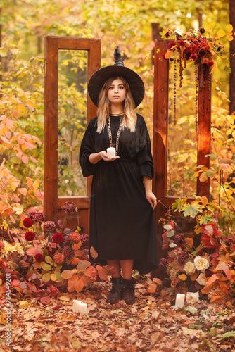 Stock Image: Witch costume and hat looking mysteriously at candle in her hands Emily Corpse Bride, Witch Costumes, Witch Costume, Corpse Bride, Photo Illustration, Adobe Stock, Witch, Stock Images, Candles