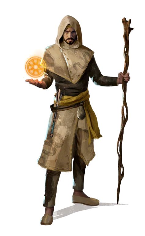 Human Sorcerer Male, Young Wizard Male, Dnd Wizard Male, Human Wizard Male, Desert Wizard, D&d Cleric, Pathfinder Character Art, Wizard 5e, Human Snake