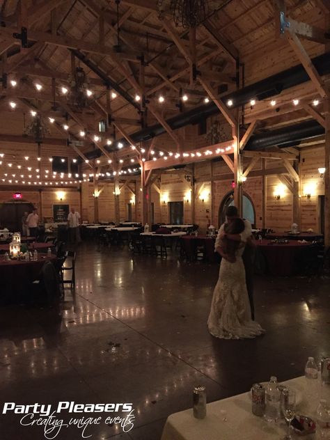 Bride and Groom share a final private dance under bistro lights while guests wait outside with sparklers #PartyPleasers #Wedding #DaytonWedding #BistroLighting Wedding Final Dance, Wedding Inside Receptions, Private Wedding Dance, Wedding Bistro Lights, Wedding Private Last Dance, Private Last Dance Wedding Photo, Final Dance Wedding, Private Dance Wedding, Private Last Dance Wedding