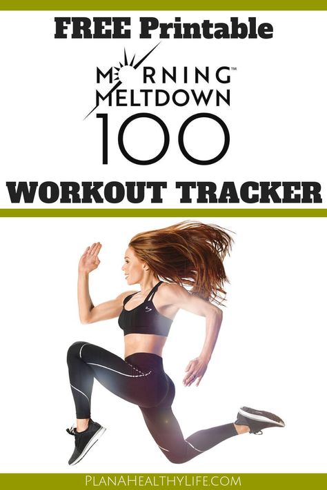 Download a FREE PDF printable 100 workout tracker! Use it for Beachbody's new program, Morning Meltdown 100, or for any workout program!  And check out the blog post to find out how tracking 100 workouts - or ANYTHING you commit to doing 100 times - can reap amazing results in your life. Morning Meltdown 100 Calendar, 100 Workout, Beachbody Programs, 21 Day Fix Extreme, Beachbody Workouts, Diet Tips, Fitness Tracker, Going To The Gym, Fitness Journey