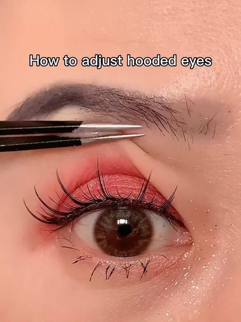 TikTok · SWEETPINK beauty.PH Eye Makeup For Hooded Eyes, Eyeshadow For Hooded Eyes, Hooded Eye Makeup Tutorial, Hooded Eyelids, Eyeliner For Hooded Eyes, Pink Eyeshadow Look, Pink Eye Makeup, Makeup Hacks Tutorials, Eye Makeup Techniques