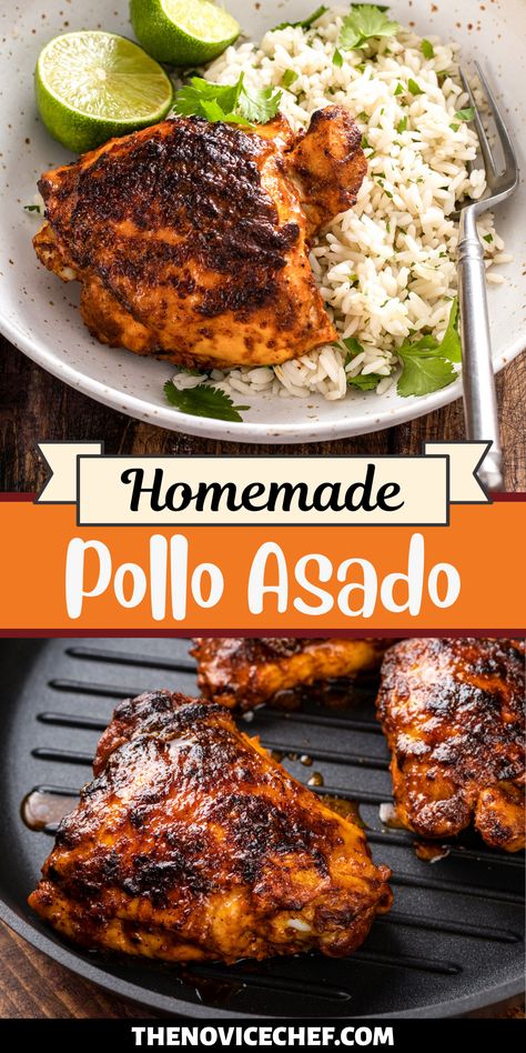 Mexican Chicken Seasoning, Pollo Loco Chicken Recipe, Grilled Chicken Thighs Marinade, Chicken Asado Recipe, Citrus Chicken Marinade, Pollo Asado Recipe, Spicy Chicken Marinades, Achiote Chicken, Achiote Paste