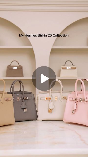 Claire Chanelle on Instagram: "My Hermes Birkin 25 collection, including one Special Order. Which one is your favourite and what do you think of the Birkin 25? Clearly I love it. 

#hermes #birkin #hermesbirkin #birkin25 #hermesetain #hermescraie #hermesrosesakura #hermestrench #rosesakura #trench #etain #craie" Etain Birkin, Hermes Birkin Fake Vs Real, Birkinified Bag, Birkin 25 Etoupe, Hermes Special Order Birkin, Hermes Birkin 25, Birkin 25, Which One Are You, Hermes Birkin