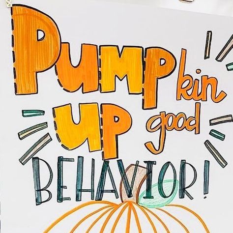 Shannon Olsen on Instagram: "Easy classroom management idea for this fall! When the pumpkin is fully colored in, the whole class earns a reward 🎃

Leave a chart like this for a substitute (or even keep it as a little trick to use with the kids yourself whenever you might need it these next couple months)! 

The chart pictured here is from the lovely & talented @learningtobloomclassroom 🧡 #teacherfollowfriday" Anchor Charts, Classroom Management, 1st Grade, 2nd Grade, Grade 1, The Kids, The Whole, Instagram