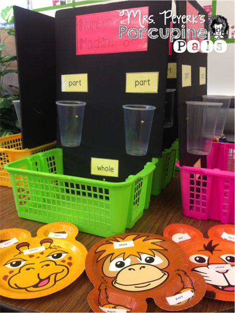 Hands-On Number Bonds: Part-Part-Whole Part Part Whole First Grade, Part Part Whole Activities, Part Part Whole Kindergarten, Part Whole Activities, Number Bonds Kindergarten, Eyfs Maths, Engage Ny Math, Kindergarten Addition, Part Part Whole