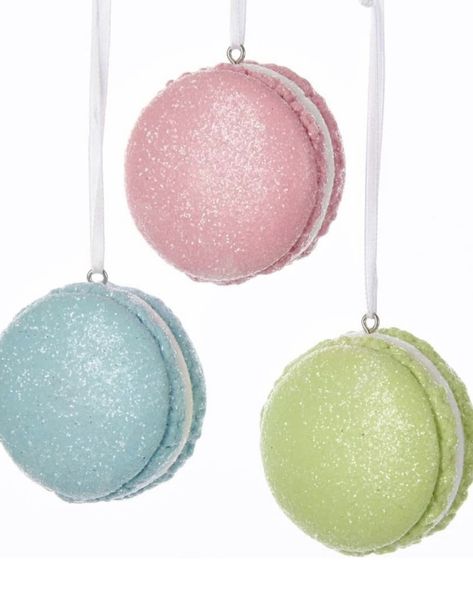 Macaroon Ornaments, Beard Ornaments, Pastel Christmas Decor, Donut Ornament, Gingerbread Train, Cupcake Ornament, Christmas Lollipops, Pastel Christmas, Pastel Candy