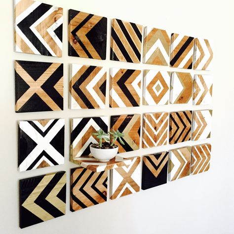 Wood Wall Art | Chevron SeriesWood Wall Art | Chevron Series | Cottonwood Canopy Industrial Wall Art, Walls Art, Large Wood Wall Art, Wood Walls, Wood Wall Art Diy, Diy Wand, Reclaimed Wood Wall Art, Geometric Tiles, Reclaimed Wood Wall