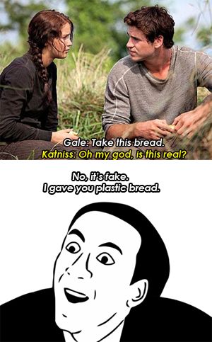 "No only Petta can give you real bread." Hunger Games Jokes, Hunger Games Memes, Hunger Games Quotes, Hunger Games Fandom, Hunger Games Humor, Hunger Games Series, Hunger Games Trilogy, Gaming Memes, Really Funny Memes