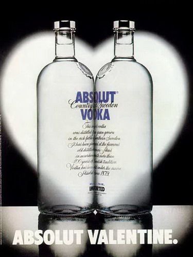 Absolut Valentine! Foto 3d, Publicidad Creativa, Absolut Vodka, Creative Valentines, Best Ads, Print Advertising, Creative Ads, Ads Creative, Creative Advertising