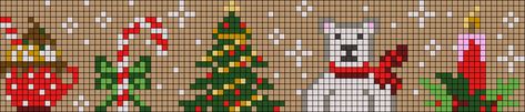 Santa Claus Tree, Crochet Feather, Miyuki Beads Pattern, Hand Knit Doll, Easy Perler Beads Ideas, Bead Loom Designs, Winter December, Bead Loom Pattern, Xmas Cross Stitch