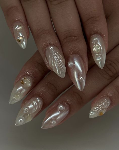 Nails Vacation Simple, Beach Nails Vacation Simple, Beach Nails Vacation, Nail Design Gold, Beach Themed Nails, Wife Nails, Paznokcie Hello Kitty, Nails Vacation, Seashell Nails