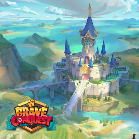 Casual Castle, Cartoon Environment, Stylized Background, Castle Cartoon, House Games, Star Academy, Castle Art, Game Illustration, Concept Art Character