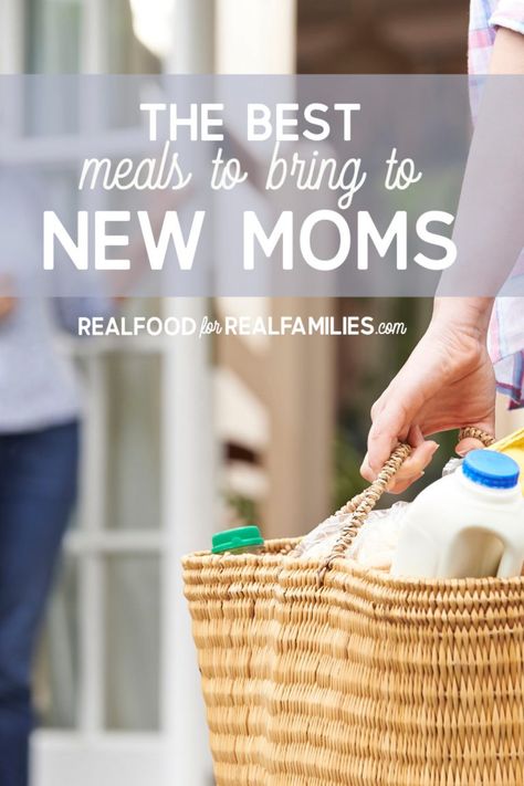 The best meals to bring to new moms - Real Food for Real Families Meal Ideas For Nursing Moms, New Mom Meals To Bring, Meals To Bring New Moms, New Mom Meals, Baked Ziti With Chicken, Postnatal Care, Meal Train, Mom Meals, Three Babies