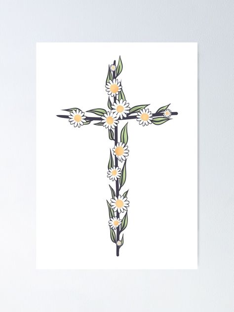 Christian Inspired Art, Christian Illustration Art, Christian Art Aesthetic, Cross Aesthetic, Aesthetic Cross, Cross Poster, Jesus Ideas, Christian Canvas Art, God Wins