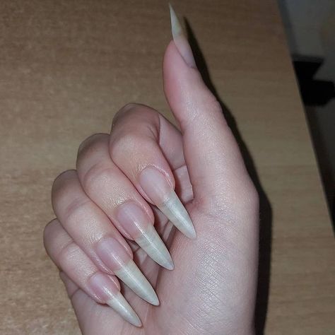 Men Long Nails, Men With Long Nails, Long Stilleto Nails Design, Cat Woman Nails, Tall Nails, Nails Long Natural, Natural Stiletto Nails, Natural Nails Long, Stiletto Nails Long