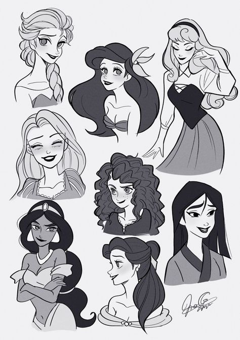 Disney Style Drawing, Disney Art Style, Disney Princess Artwork, Disney Kingdom, Black Cartoon Characters, Concept Art Character, Pinturas Disney, Disney Princess Art, Princess Art