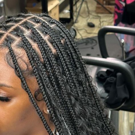 Braids by Bink in Arlington Tx💇🏽‍♀️ on Instagram: "SMALL BUTT KNOTLESS W EXTRA BOHO🩷 #arlington hairstylist #neatbraids #knotlessbraids #neatparts #slickfoundation #cleanbraids #longknotlessbraids" Small Long Knotless Braids, Long Knotless Braids, Girls Braided Hairstyles Kids, Small Knotless Braids, Braids Boho, Knotless Braid, Box Braid Hair, Hairstyles Pictures, Hair Business