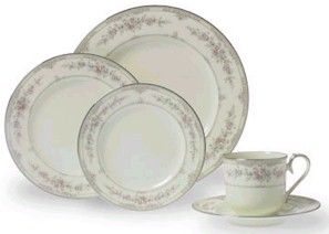 Noritake - Shenandoah bone china Noritake Shenandoah, Yellow Border, China Dinnerware Sets, Bone China Dinnerware, Beautiful China, Ivory Background, Pink Tea, China Tea Sets, China Patterns