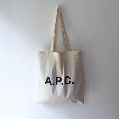 APC Canvas Tote Apc Tote Bag, Apc Clothing, Sacs Tote Bags, Paris Canvas, Gym Tote, Logo Knit, Bee Print, Streetwear Sneakers, Travel Duffle