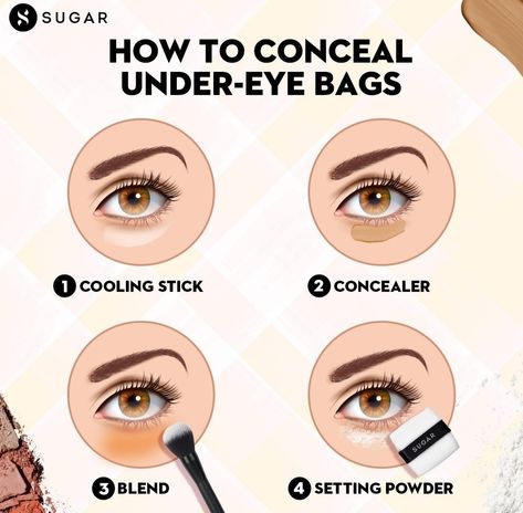 Eye Bag Concealer, How To Conceal Under Eye Bags, Makeup Learning, Eyeshadow Guide, Braut Makeup, Conceal Dark Circles, Makeup Basics, Bags Under Eyes, Apply Concealer