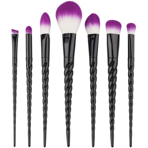 My Makeup Brush Set Black Unicorn Seven-Piece Makeup Brush Set (€18) ❤ liked on Polyvore featuring beauty products, makeup, makeup tools and makeup brushes Unicorn Makeup Brushes Set, Unicorn Makeup Brushes, Makeup Brushes Guide, Old Makeup, Black Unicorn, Unicorn Makeup, Makeup Brush Set Professional, Makeup Needs, Latest Makeup