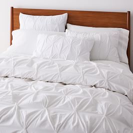 Shopping Cart | West Elm Pintuck Duvet Cover, West Elm Bedding, Modern Duvet Covers, Full Duvet Cover, White Duvet, Inspire Me Home Decor, Cotton Duvet Cover, Beautiful Bedding, Cotton Duvet