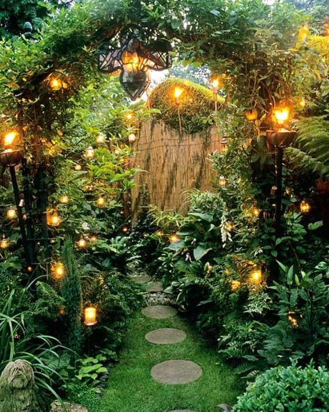 Fairytale English Cottage Garden Ideas That Will Make You Feel Like You're in a Storybook - Hydrangea Treehouse Magical Backyard, Mystical Garden, Backyard Gardens, نباتات منزلية, Desain Lanskap, Garden Backyard, The Secret Garden, Magical Garden, Futurism