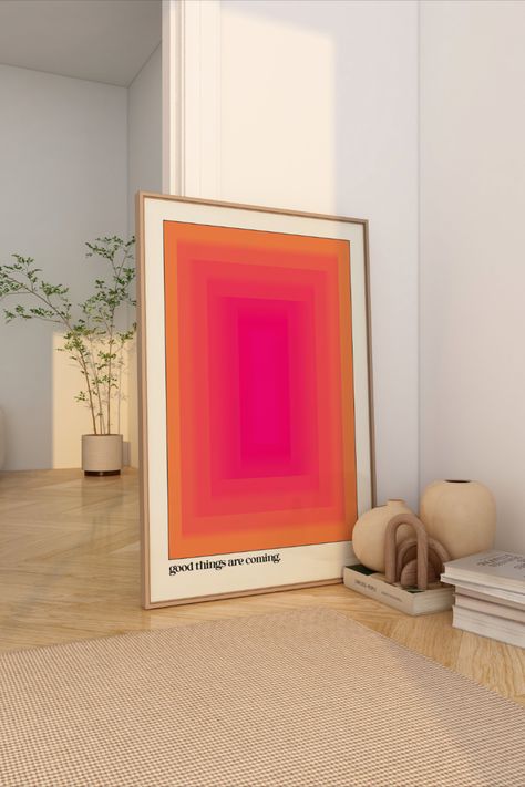 Pink And Orange Dorm Room, Orange Dorm Room, Pink And Orange Dorm, Dorm Blue, Red Dorm, Dorm Room Paintings, Pink Dorm Room Decor, Preppy Orange, Room Preppy