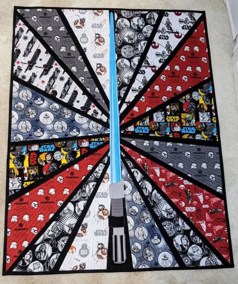 Star Wars Baby Quilt, Star Wars Sewing, Star Wars Quilt, Boys Quilt Patterns, Fall Quilt Patterns, Disney Quilt, Star Wars Crafts, Star Wars Light, Aurifil Thread