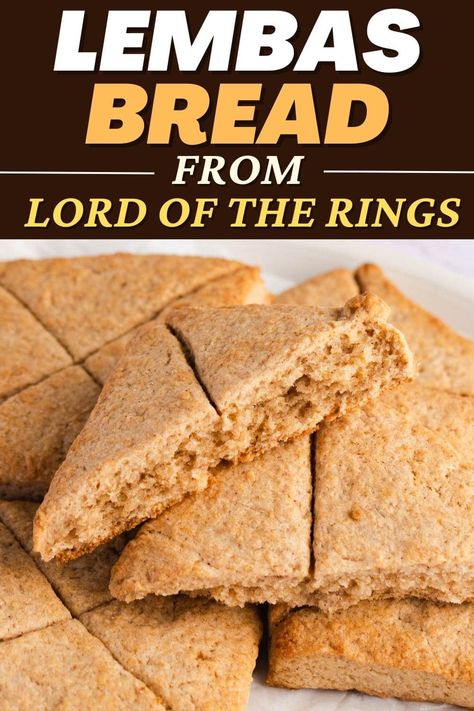 The next time you go hiking, make this lembas bread from Lord of the Rings. After all, "one small bite is enough to fill the stomach of a grown man!" Lembas Bread Recipe Lord Of The Rings, Lord Of The Rings Desserts, Lord Of The Rings Food Ideas, Lord Of The Rings Cookies, Lord Of The Rings Party Food, Hobbit Thanksgiving, Lord Of The Rings Recipes, Lord Of The Rings Food, Lembas Bread Recipe