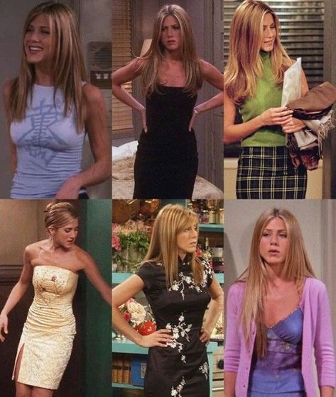 Rachel Green Season 6 Outfits, Friends Tv Show Fashion, Rachel Green Dress, Friends Rachel Outfits, Estilo Rachel Green, Rachel Green Style, Rachel Green Outfits, Friends Outfits, Rachel Friends