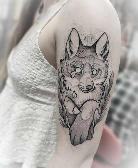 Nox Tattoos, Fox Tattoo Design, Fox Tattoo, Desenho Tattoo, Grey Tattoo, Skin Art, Animal Tattoos, Pretty Tattoos, A Tattoo