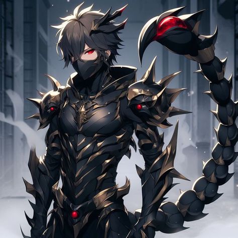 Anime Armor Design, Humanoid Dragon, Anime Kingdom, Dragon Armor, Dark Fantasy Artwork, Super Powers Art, Anime Devil, Dark Anime Guys, Magical Art