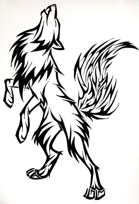 Wolf tattoo/right shoulder blade Cool Wolf Drawings, Wolf With Wings, Wings Tattoo Meaning, Winged Wolf, Small Wolf Tattoo, Lucky Tattoo, Wolf Sketch, Wolf Tattoo Design, Wolf Drawing