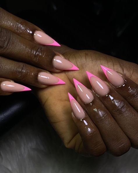 Shaped and pretty 🥰❤️ Stellos Nails, Nails Design Pink, Pink Nail Designs, Nails Design, Nail Designs, Nails, Pink, Quick Saves, Design